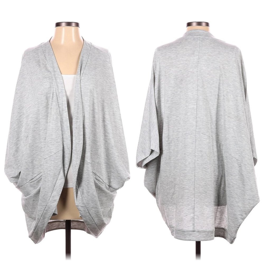 NWT Banana Republic Grey Cardigan Jacket Coverup Shawl Flowy Boho XS/S